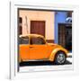 ¡Viva Mexico! Square Collection - "15 Street" Orange VW Beetle Car-Philippe Hugonnard-Framed Photographic Print