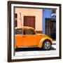 ¡Viva Mexico! Square Collection - "15 Street" Orange VW Beetle Car-Philippe Hugonnard-Framed Photographic Print