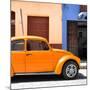 ¡Viva Mexico! Square Collection - "15 Street" Orange VW Beetle Car-Philippe Hugonnard-Mounted Photographic Print