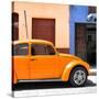 ¡Viva Mexico! Square Collection - "15 Street" Orange VW Beetle Car-Philippe Hugonnard-Stretched Canvas