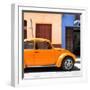 ¡Viva Mexico! Square Collection - "15 Street" Orange VW Beetle Car-Philippe Hugonnard-Framed Photographic Print