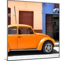 ¡Viva Mexico! Square Collection - "15 Street" Orange VW Beetle Car-Philippe Hugonnard-Mounted Photographic Print