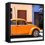 ¡Viva Mexico! Square Collection - "15 Street" Orange VW Beetle Car-Philippe Hugonnard-Framed Stretched Canvas