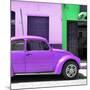 ¡Viva Mexico! Square Collection - "15 Street" Purple VW Beetle Car-Philippe Hugonnard-Mounted Photographic Print