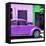 ¡Viva Mexico! Square Collection - "15 Street" Purple VW Beetle Car-Philippe Hugonnard-Framed Stretched Canvas