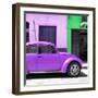 ¡Viva Mexico! Square Collection - "15 Street" Purple VW Beetle Car-Philippe Hugonnard-Framed Photographic Print