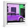 ¡Viva Mexico! Square Collection - "15 Street" Purple VW Beetle Car-Philippe Hugonnard-Framed Photographic Print