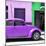 ¡Viva Mexico! Square Collection - "15 Street" Purple VW Beetle Car-Philippe Hugonnard-Mounted Photographic Print