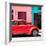 ¡Viva Mexico! Square Collection - "15 Street" Red VW Beetle Car-Philippe Hugonnard-Framed Photographic Print