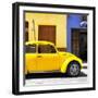 ¡Viva Mexico! Square Collection - "15 Street" Yellow VW Beetle Car-Philippe Hugonnard-Framed Photographic Print