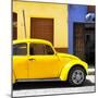 ¡Viva Mexico! Square Collection - "15 Street" Yellow VW Beetle Car-Philippe Hugonnard-Mounted Photographic Print