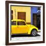 ¡Viva Mexico! Square Collection - "15 Street" Yellow VW Beetle Car-Philippe Hugonnard-Framed Photographic Print
