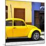 ¡Viva Mexico! Square Collection - "15 Street" Yellow VW Beetle Car-Philippe Hugonnard-Mounted Photographic Print