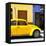 ¡Viva Mexico! Square Collection - "15 Street" Yellow VW Beetle Car-Philippe Hugonnard-Framed Stretched Canvas