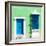 ¡Viva Mexico! Square Collection - "172 Street" Blue & Green-Philippe Hugonnard-Framed Photographic Print