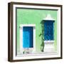 ¡Viva Mexico! Square Collection - "172 Street" Blue & Green-Philippe Hugonnard-Framed Photographic Print