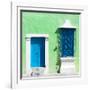 ¡Viva Mexico! Square Collection - "172 Street" Blue & Green-Philippe Hugonnard-Framed Photographic Print