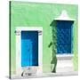 ¡Viva Mexico! Square Collection - "172 Street" Blue & Green-Philippe Hugonnard-Stretched Canvas