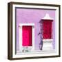 ¡Viva Mexico! Square Collection - "172 Street" Deep Pink & Mauve-Philippe Hugonnard-Framed Photographic Print