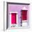 ¡Viva Mexico! Square Collection - "172 Street" Deep Pink & Mauve-Philippe Hugonnard-Framed Photographic Print