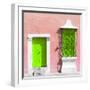 ¡Viva Mexico! Square Collection - "172 Street" Lime Green & Coral-Philippe Hugonnard-Framed Photographic Print