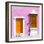 ¡Viva Mexico! Square Collection - "172 Street" Orange & Violet-Philippe Hugonnard-Framed Photographic Print