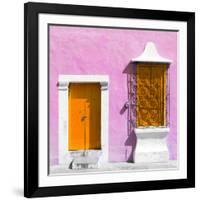 ¡Viva Mexico! Square Collection - "172 Street" Orange & Violet-Philippe Hugonnard-Framed Photographic Print