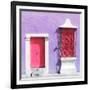 ¡Viva Mexico! Square Collection - "172 Street" Pink & Mauve-Philippe Hugonnard-Framed Photographic Print