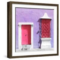 ¡Viva Mexico! Square Collection - "172 Street" Pink & Mauve-Philippe Hugonnard-Framed Photographic Print