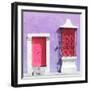 ¡Viva Mexico! Square Collection - "172 Street" Pink & Mauve-Philippe Hugonnard-Framed Photographic Print