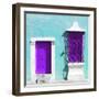 ¡Viva Mexico! Square Collection - "172 Street" Purple & Turquoise-Philippe Hugonnard-Framed Photographic Print