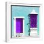 ¡Viva Mexico! Square Collection - "172 Street" Purple & Turquoise-Philippe Hugonnard-Framed Photographic Print