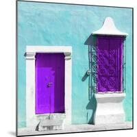 ¡Viva Mexico! Square Collection - "172 Street" Purple & Turquoise-Philippe Hugonnard-Mounted Photographic Print