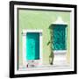 ¡Viva Mexico! Square Collection - "172 Street" Turquoise & Green-Philippe Hugonnard-Framed Photographic Print