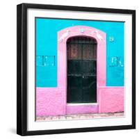 ¡Viva Mexico! Square Collection - 19rd Turquoise Wall-Philippe Hugonnard-Framed Photographic Print