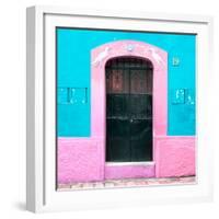 ¡Viva Mexico! Square Collection - 19rd Turquoise Wall-Philippe Hugonnard-Framed Photographic Print