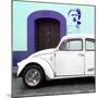 ¡Viva Mexico! Square Collection - "21-B" White VW Beetle Car II-Philippe Hugonnard-Mounted Photographic Print