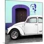 ¡Viva Mexico! Square Collection - "21-B" White VW Beetle Car II-Philippe Hugonnard-Mounted Photographic Print