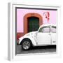 ¡Viva Mexico! Square Collection - "21-B" White VW Beetle Car III-Philippe Hugonnard-Framed Photographic Print