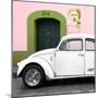 ¡Viva Mexico! Square Collection - "21-B" White VW Beetle Car IV-Philippe Hugonnard-Mounted Photographic Print