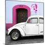 ¡Viva Mexico! Square Collection - "21-B" White VW Beetle Car V-Philippe Hugonnard-Mounted Photographic Print