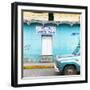 ¡Viva Mexico! Square Collection - "5 de febrero" Blue Wall-Philippe Hugonnard-Framed Photographic Print