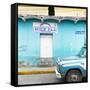 ¡Viva Mexico! Square Collection - "5 de febrero" Blue Wall-Philippe Hugonnard-Framed Stretched Canvas