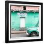 ¡Viva Mexico! Square Collection - "5 de febrero" Coral Green Wall-Philippe Hugonnard-Framed Photographic Print