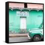 ¡Viva Mexico! Square Collection - "5 de febrero" Coral Green Wall-Philippe Hugonnard-Framed Stretched Canvas