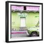 ¡Viva Mexico! Square Collection - "5 de febrero" Lime Green Wall-Philippe Hugonnard-Framed Photographic Print