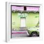 ¡Viva Mexico! Square Collection - "5 de febrero" Lime Green Wall-Philippe Hugonnard-Framed Photographic Print