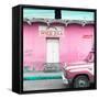 ¡Viva Mexico! Square Collection - "5 de febrero" Pink Wall-Philippe Hugonnard-Framed Stretched Canvas