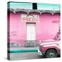 ¡Viva Mexico! Square Collection - "5 de febrero" Pink Wall-Philippe Hugonnard-Stretched Canvas