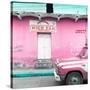 ¡Viva Mexico! Square Collection - "5 de febrero" Pink Wall-Philippe Hugonnard-Stretched Canvas